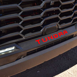 2022 Toyota Tundra Front Grill Letter Inserts 1/16" ABS Plastic