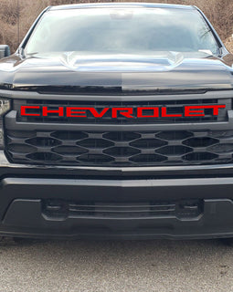 2022-2023 Chevrolet Silverado Custom Front Grill Letters 1/16" ABS Plastic