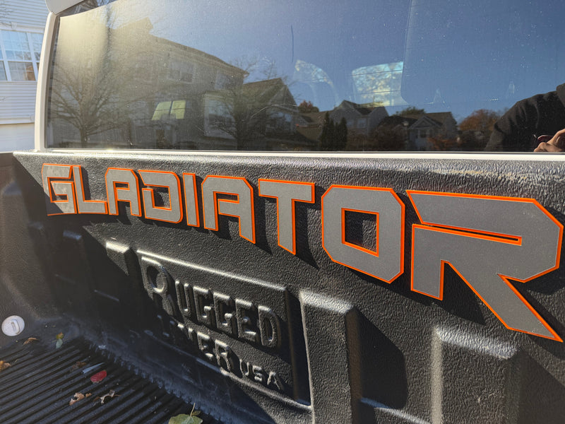 Gladiator Tailgate Badges