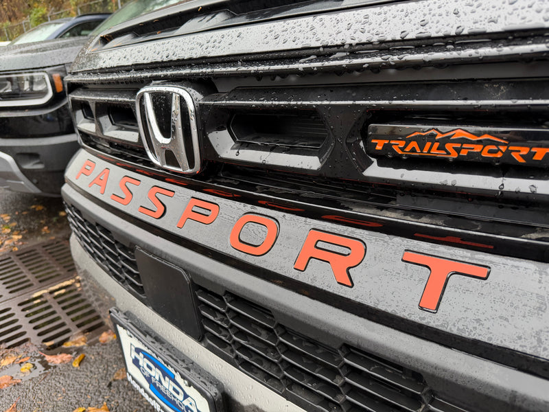 Front Bumper/Grill Letter Inserts Compatible with 2026+ Honda Passport | Premium ABS Plastic | Made in the USA