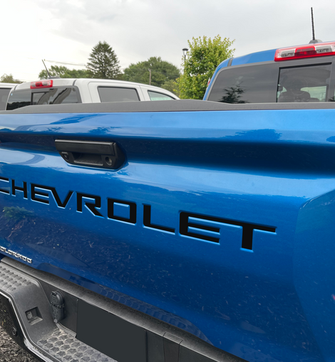 2023-2024 Chevrolet Colorado Rear Tailgate Letter Inserts 1/16