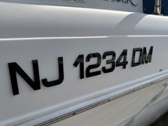 Custom Ranger Boats 3D Emblem Style Matched Registration Numbers and Badges 1/8