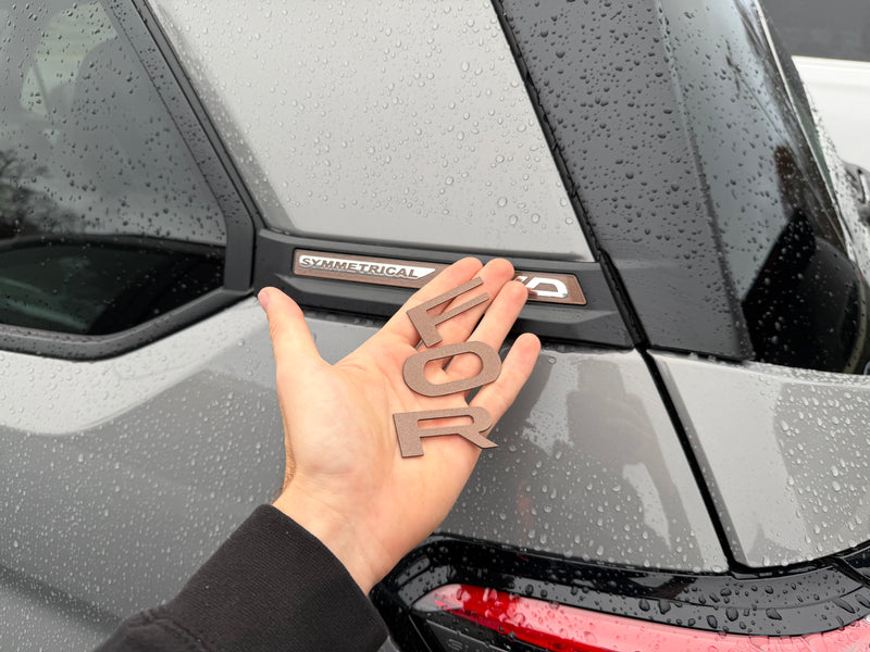 Tailgate/Trunk Letter Inserts Compatible with 2025+ Subaru Forester | Premium ABS Plastic | Made in the USA