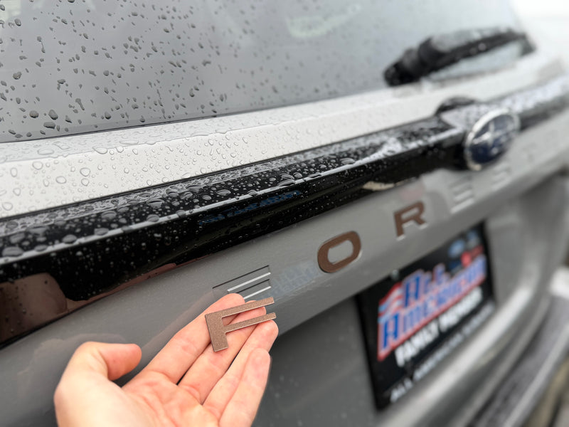 Tailgate/Trunk Letter Inserts Compatible with 2025+ Subaru Forester | Premium ABS Plastic | Made in the USA