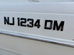 Custom Axis Wake Boat 3D Emblem Style Matched Registration Numbers and Badges 1/8