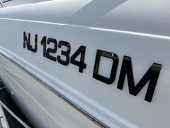 Custom Ranger Boats 3D Emblem Style Matched Registration Numbers and Badges 1/8