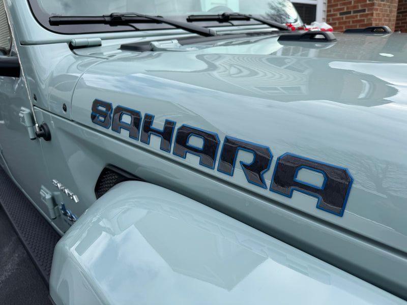 Sahara Hood 3D Domed Gel Letters