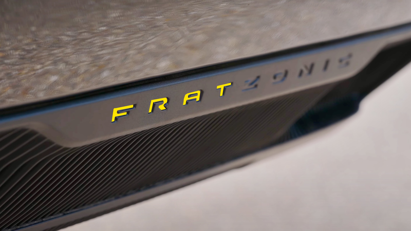 Rear Bumper Diffuser Letter Fratzonic Inserts Compatible with 2025+ Dodge Charger Daytona RT and Scatpack| Premium ABS Plastic | Made in the USA