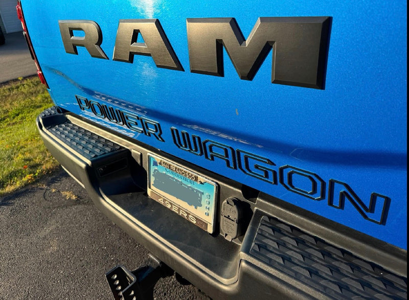 3D Rear Tailgate Badge Compatible with 2019+ Ram Power Wagons