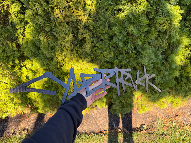 3D Acrylic Tesla Cybertruck Tailgate Badge – 1/8" Thick Emblem with Automotive Grade Adhesive Not a Vinyl Sticker- Matte Black