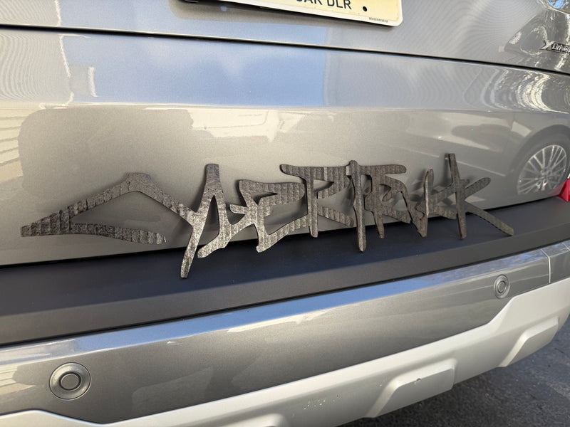 3D Acrylic Tesla Cybertruck Tailgate Badge – 1/8" Thick Emblem with Automotive Grade Adhesive Not a Vinyl Sticker- Matte Black