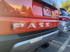 Rear Tailgate Trunk Letter Inserts Compatible with 2026+ Honda Passport | Premium ABS Plastic | Made in the USA