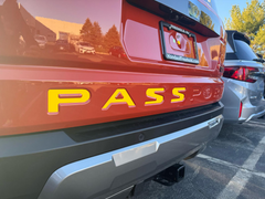 Rear Tailgate Trunk Letter Inserts Compatible with 2026+ Honda Passport | Premium ABS Plastic | Made in the USA