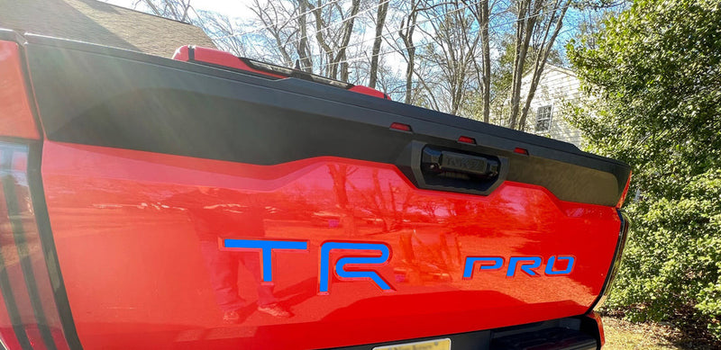 Rear Tailgate Letter Inserts ABS Plastic Compatible with 2022-2024 Toyota Tundra TRD Pro