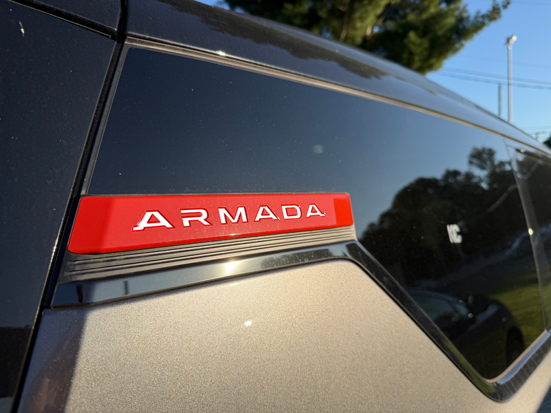 1/16" Thick ABS Plastic Rear Roof Pillar Letter Inserts Compatible with 2026 Nissan Armada ALL Models- Not Thin Vinyl Decals