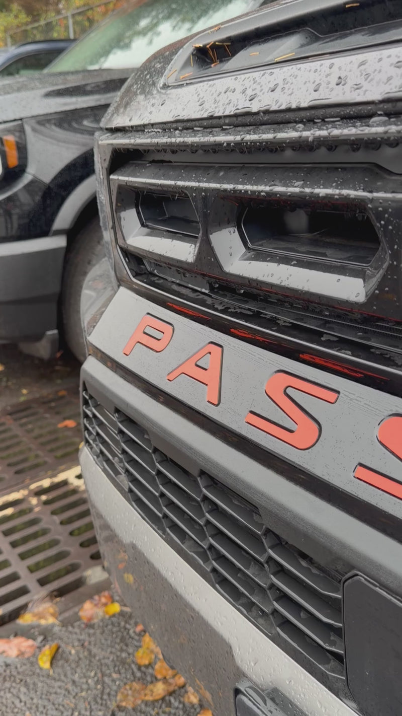 Front Bumper/Grill Letter Inserts Compatible with 2026+ Honda Passport | Premium ABS Plastic | Made in the USA