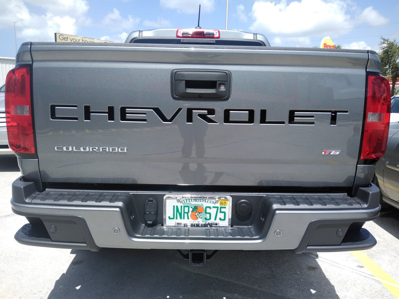 2021-2022 Chevy Colorado Tailgate Letters ABS Plastic