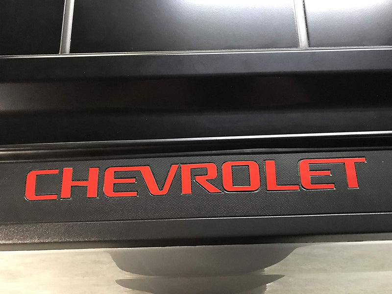 2014-2018 Chevy Silverado Bed Rail Letters ABS Plastic