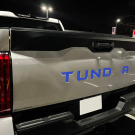 2022 Toyota Tundra Tailgate Letter Inserts 1/16" ABS Plastic