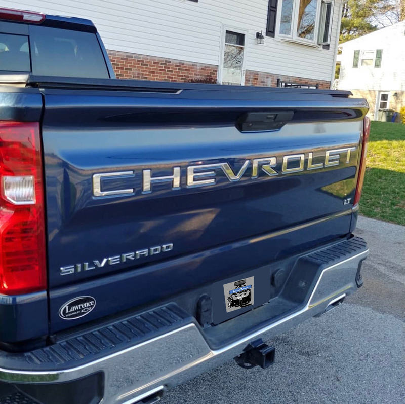 2019-2021 Chevy Silverado Tailgate Letters ABS Plastic