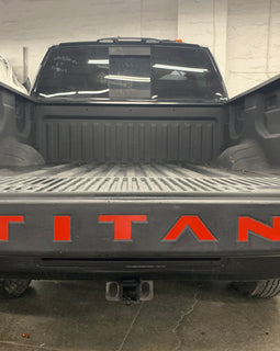 Tailgate Top Rail Letters fits 2016-2020 Nissan Titan Rear