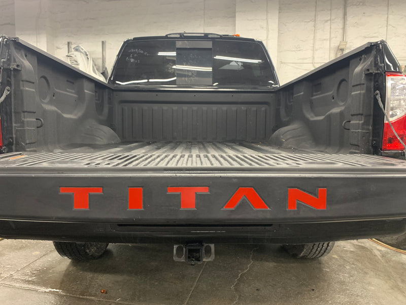 Tailgate Top Rail Letters fits 2016-2020 Nissan Titan Rear