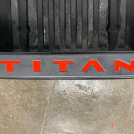 Tailgate Top Rail Letters fits 2016-2020 Nissan Titan Rear
