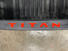 Tailgate Top Rail Letters fits 2016-2020 Nissan Titan Rear