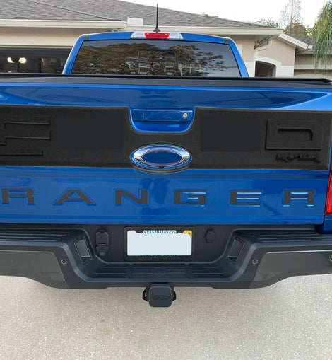 2019-2021 fits Ford Ranger Rear Tailgate Applique Panel RAPTOR