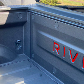 2022-2023+ Compatible with Rivian R1T Inner Tailgate Bed Letter Inserts