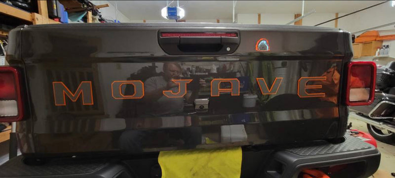 2020-2022 Mojav Orange Style Tailgate Replacement Larger Style Lettering Dual Color